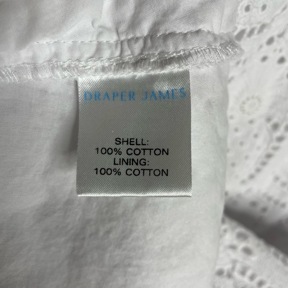 Draper James White Pineapple Eyelet Midi Dress 2 - Picture 5 of 7